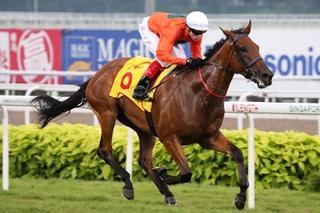 Bahana (NZ) Completes Karaka Triple Crown in Singapore. Photo: Singapore Turf Club.